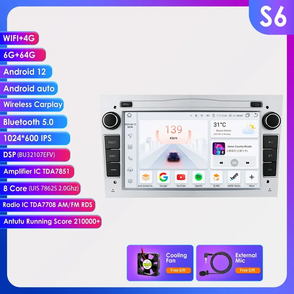 

Android мультимедийный плеер для Opel Astra H 2004 Vectra Vauxhall Antara Zafira Corsa C D Vivaro Meriva Veda Carplay Автомагнитола EQ