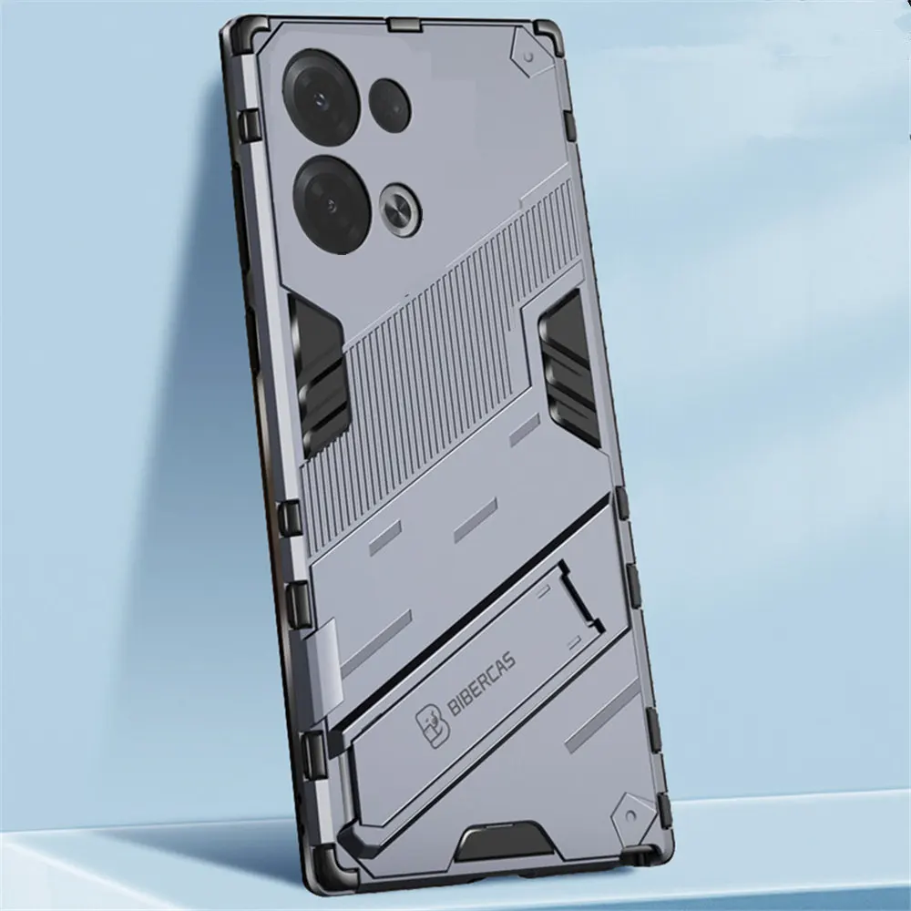 

For Cover OPPO Reno 8 Pro 5G Case Reno 8 Pro 5G Capas Luxury Shockproof Armor Slim Stand Holder Phone Back Cover Reno8pro