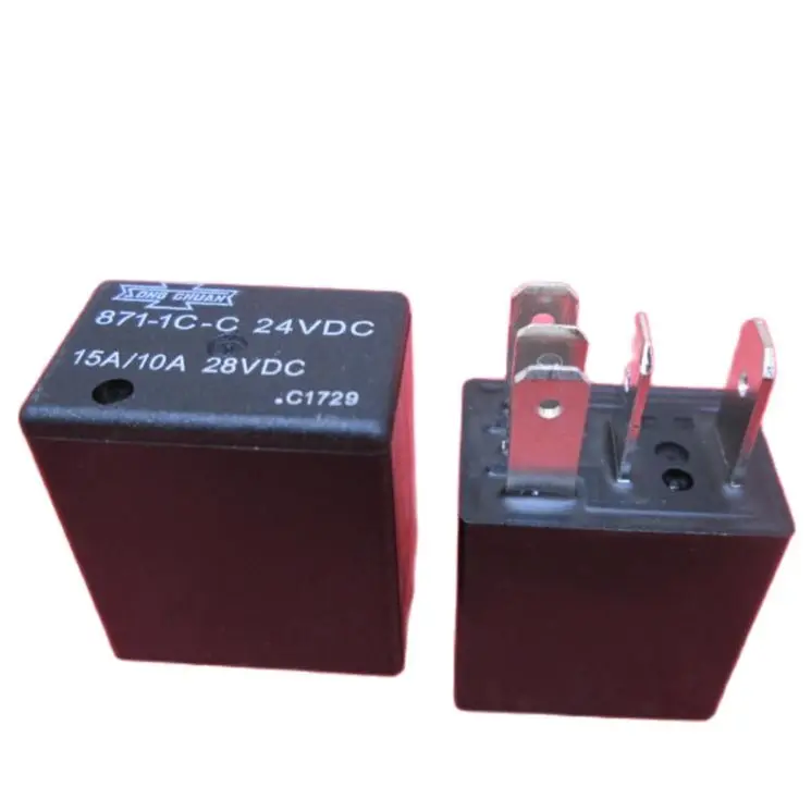 Новое реле 871-1C-C 24VDC 15A /10A 28VDC 871-1C-C-24VDC 8711CC 24VDC DC24V 24V 5PIN 10 шт/Лот