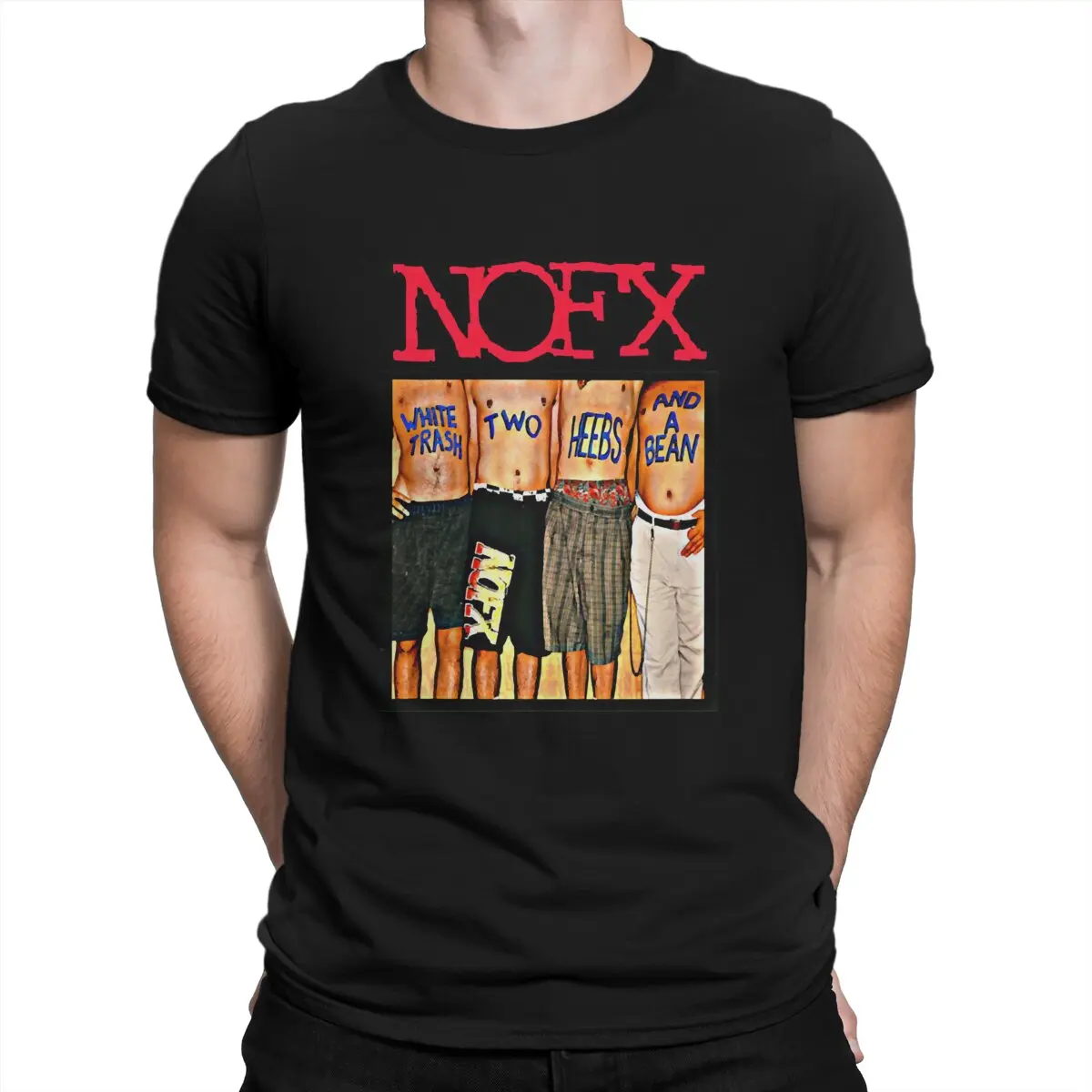 

Новейшая Мужская футболка с музыкальной группой NOFX, футболка из чистого хлопка с круглым вырезом, отличительный подарок, одежда, топы