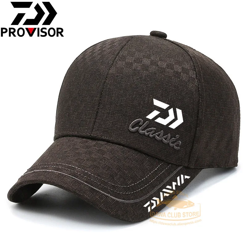 

2022 new DAIWA fishing cap men and women mountaineering riding fishing cap outdoor couple plaid baseball cap casual sports cap