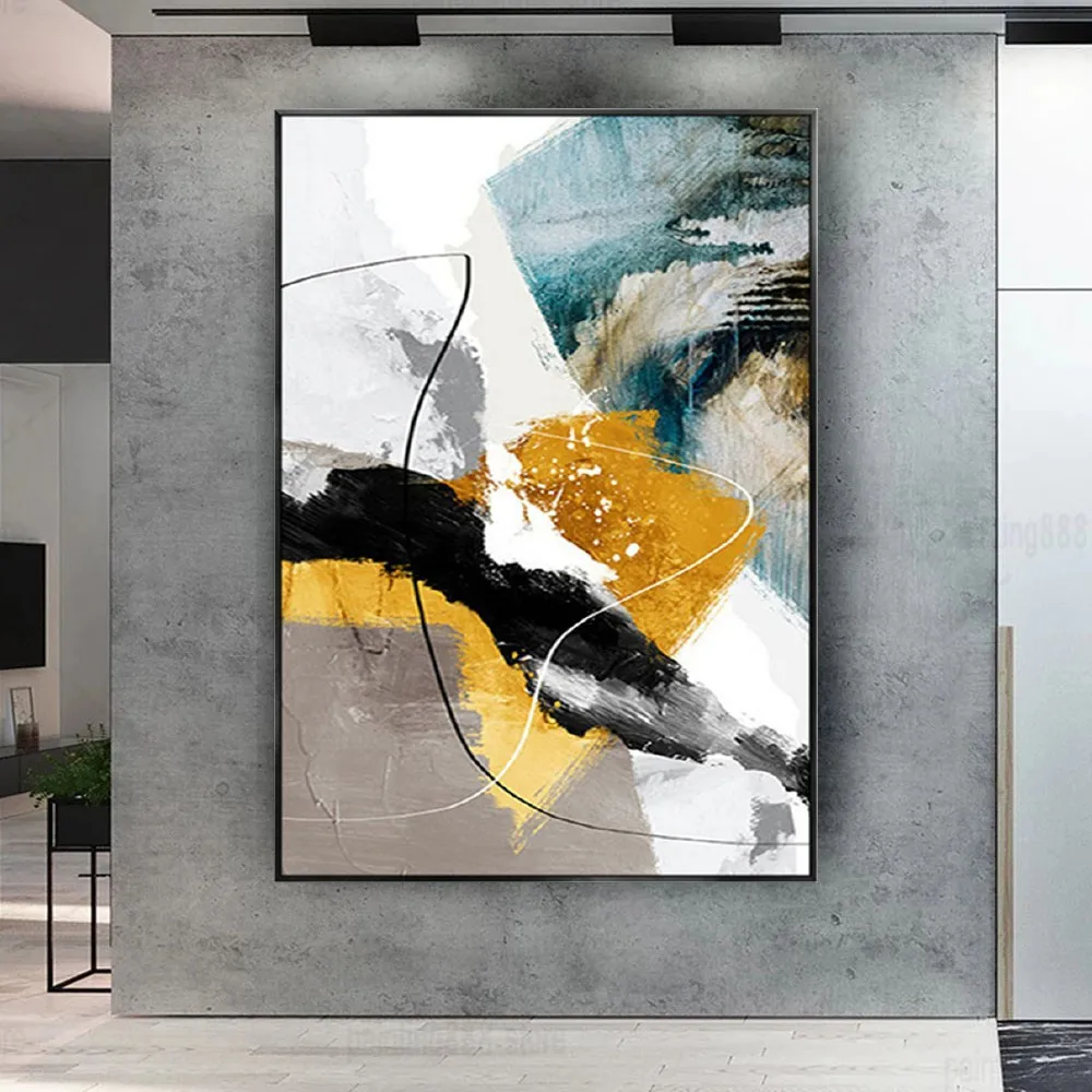 

abstract Home Decor Living Room Hand painted modern canvas oil paintings wall decor picture for home room cuadro wall decor gift