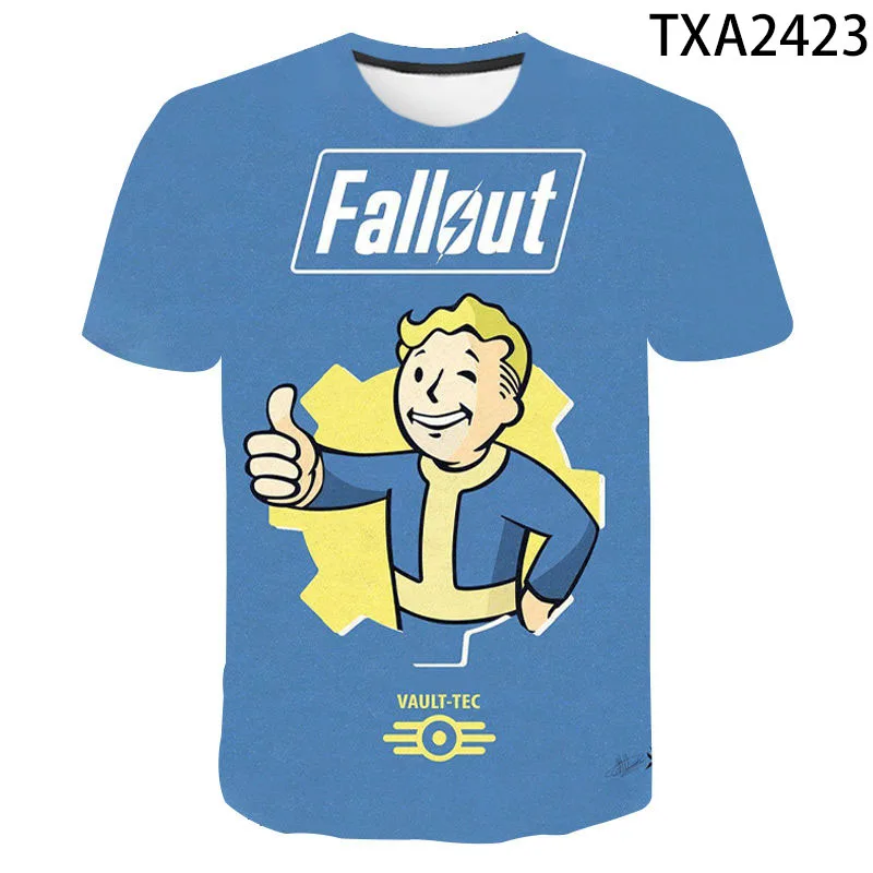 

Vault Tec Gaming Video Game Fallout 76 2 3 4 Tee Tops T Shirts Men Women Children Casual Fashion T-shirt Vault-Tec Boy Girl Kids
