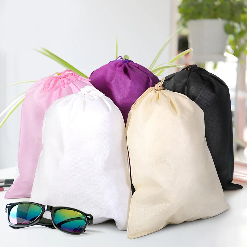 

5pc Underwear Organizer Non Woven Fabric Drawstring Bags For Clothes/Shoe gift/Christmas Festival Bags Dust Bag Storage Bag