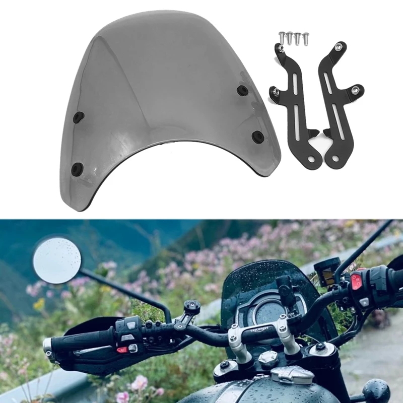 

Windscreen Windshield for Bonneville 2001-2017 T100 T120 2018 Thruxton 900 2003-2015 Headlight Fairing Deflectors