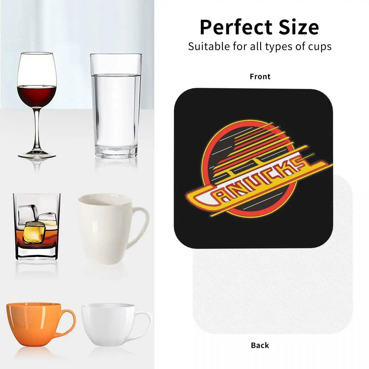 Vancouver Hockey-Retro Canucks Подставки для скейтбординга Кухонные салфетки Изоляционные