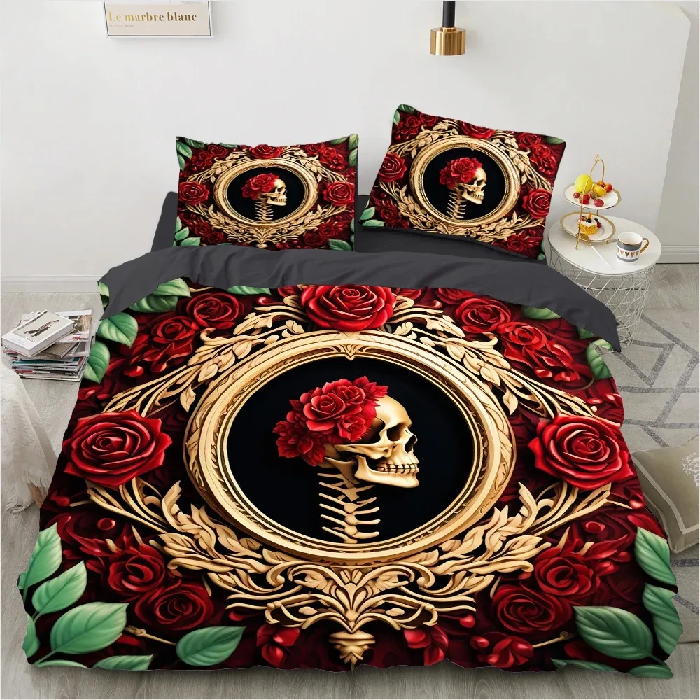 Комплект постельного белья с цветами роскошный двойной Queen King Twin полноразмерный