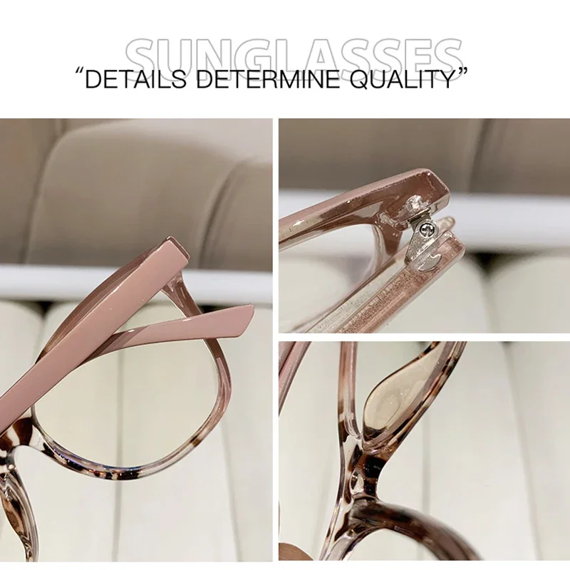 DYTYMJ Cat's Eye Anti-Blue Light Glasses Frame Women Classic Retro Leopard Print Spectacle Frames Eyewear