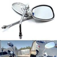 universal motorcycle 10mm rear view mirror oval rear view mirror for yamaha yzf600r yzf750 yzf1000 yzf r1 r6 r6s yzf r25 yzf r3