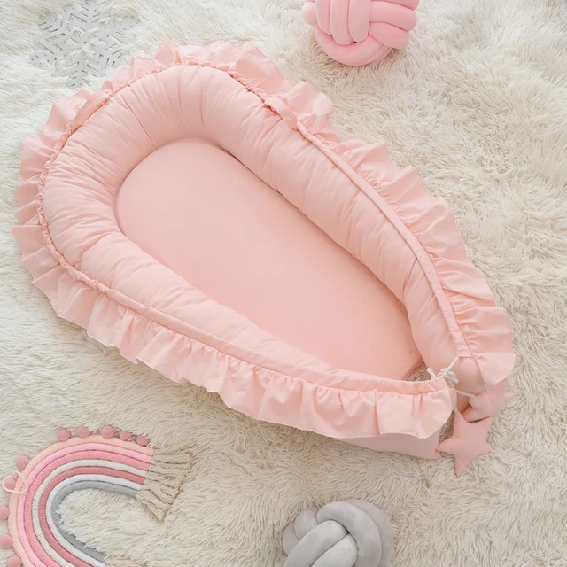 Baby Sleeper Nest Bed Portable Boys Girls Playpen Crib Infant Toddler Cot Cradle Newborn Bassinet Bumper 5