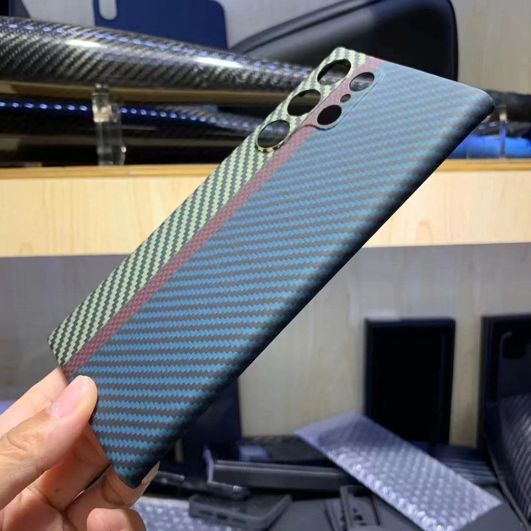 Чехол из углеродного волокна для Samsung S22 Ультра чехол арамидного противоударный