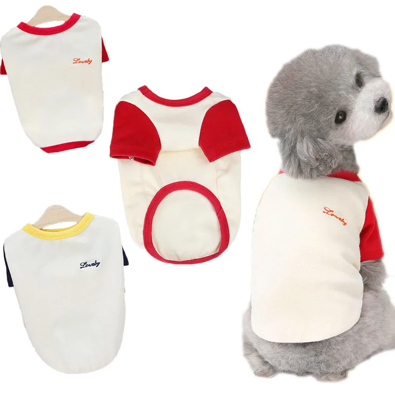 

Blank Dog Tshirt Fashion Pet Clothes Pullover Dog Hoodies Shirt Puppy Clothing Dog Bottoming Shirts For Small Medium Dogs Yorkie