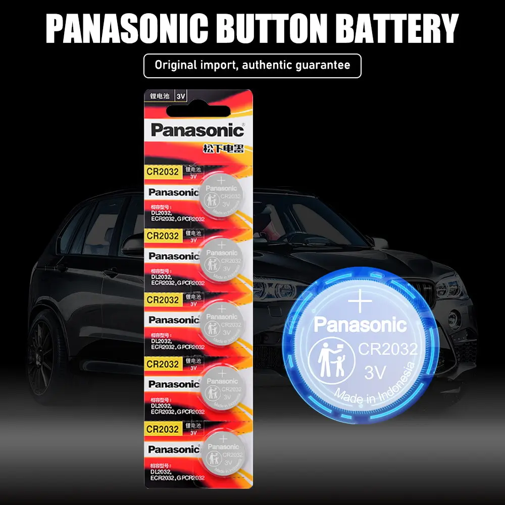 PANASONIC 2021 Акция распродажа 3 в CR2032 CR 2032 часы батарейки Кнопка монеты пила