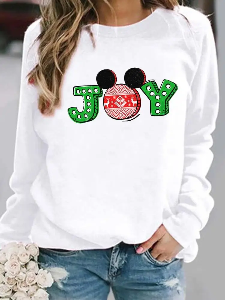 

Пуловер женский с надписью на Новый год и Рождество