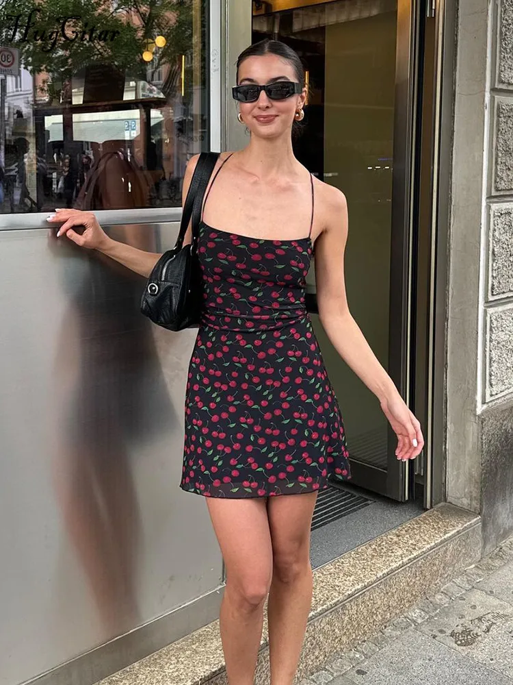 Элегантное платье из тюля с разрезом - облегающее мини-платье Hugcitar Chemical Fiber в