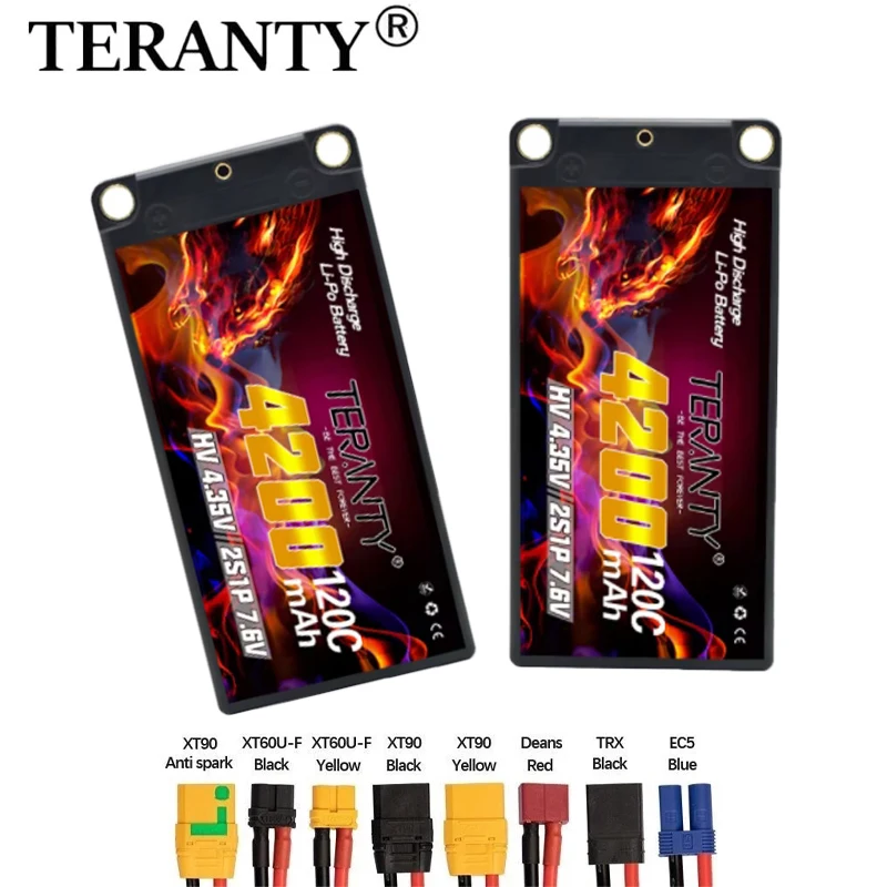 TREANTY 2S 7 6 В 4200 мАч 120C Lipo аккумулятор HV совместимый с 1/10 пультом дистанционного