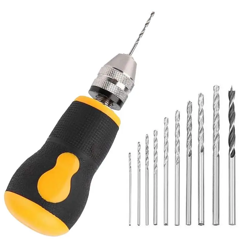 Маленькая спиральная дрель небольшие вращающиеся инструменты набор ручных
