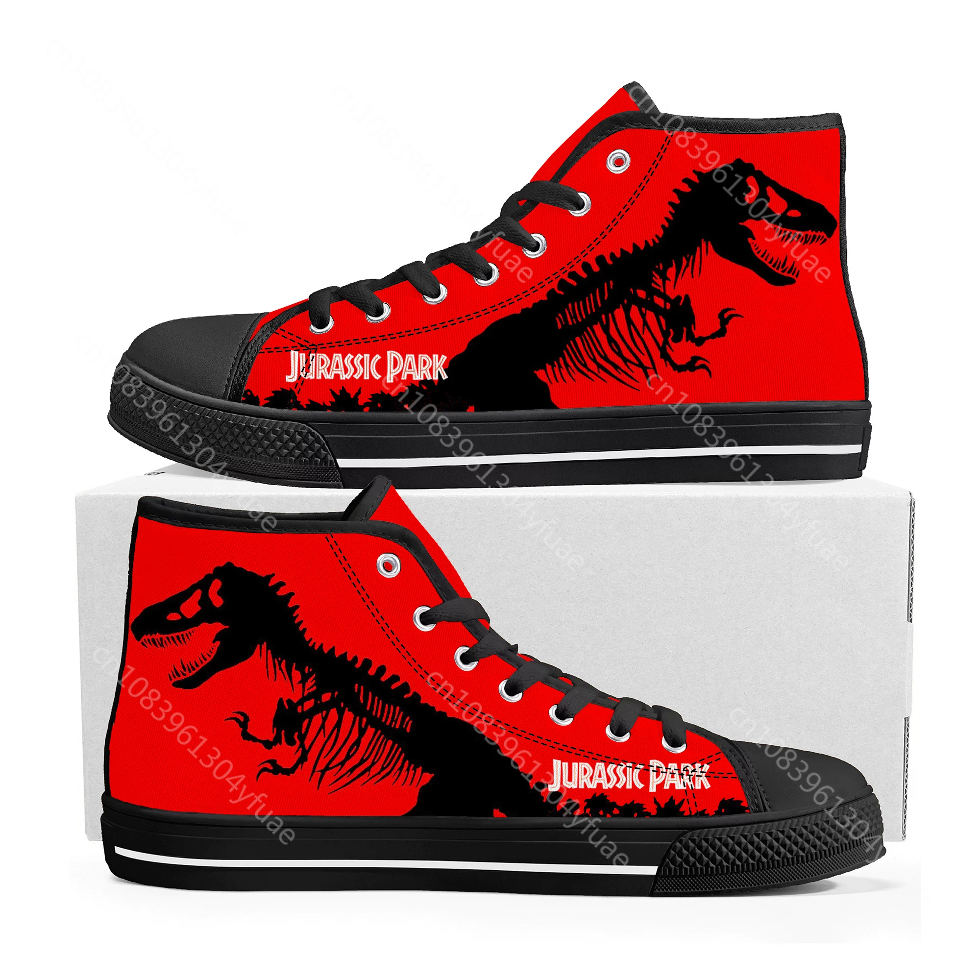Высокие кроссовки Jurassic Dinosaur World Park di alta 17 uomo masculina подростковые повседневные coppia
