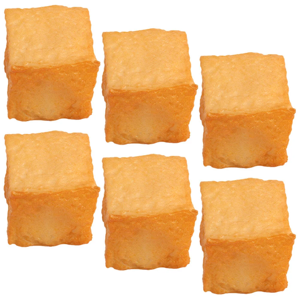 

Decorations Restaurant Prop Decorative Food Model Realistic Fish Tofu Photography Party