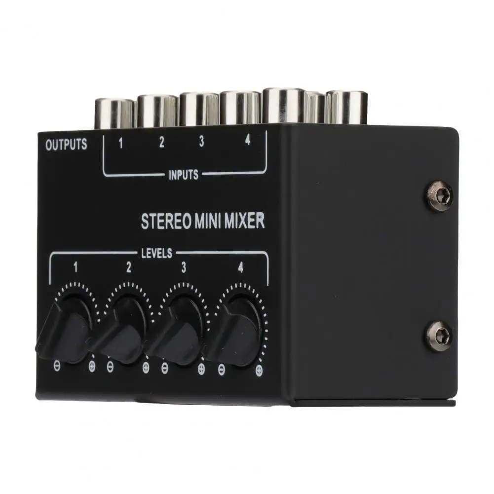 

Миксер надежный компактный пассивный 4-канальный Высокоточный звуковой Миксер для прямой трансляции портативный миксер звуковой миксер