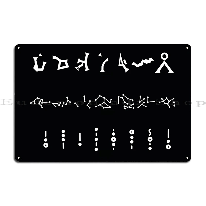 Звездный адрес Sg1 Atlantis Universe Металлическая вывеска Бар Паб Индивидуальный дизайн