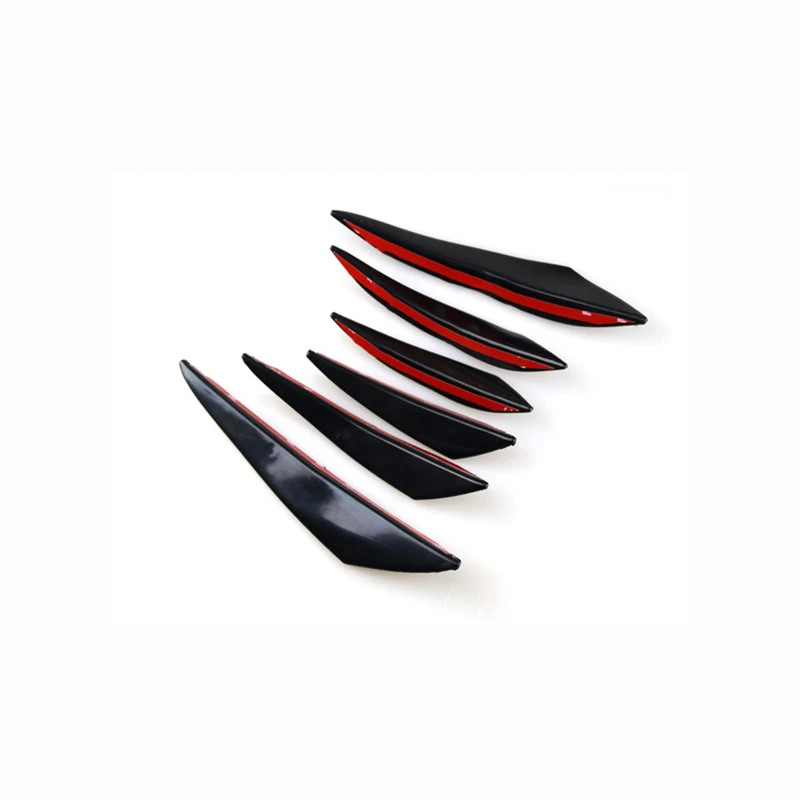 6 шт. Универсальный декоративный диффузор для переднего бампера спойлер Vw губ Jaguar