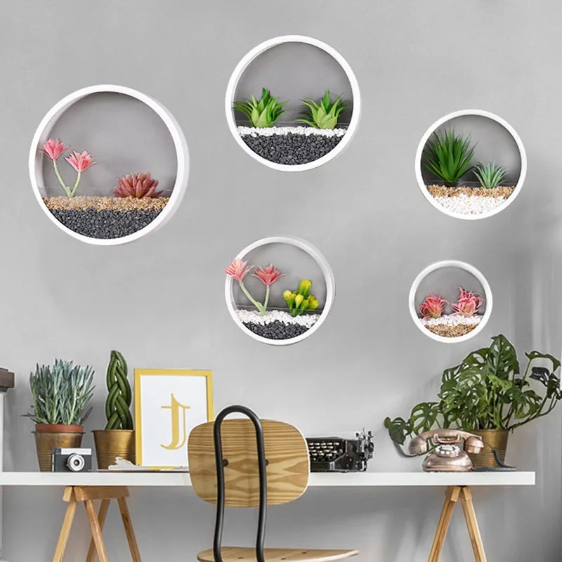 

Nordic Home Decoration Vase Wall Hanging Flower Pot Room Hanging Accessories Basket Flower Container Home Decoration planter pot