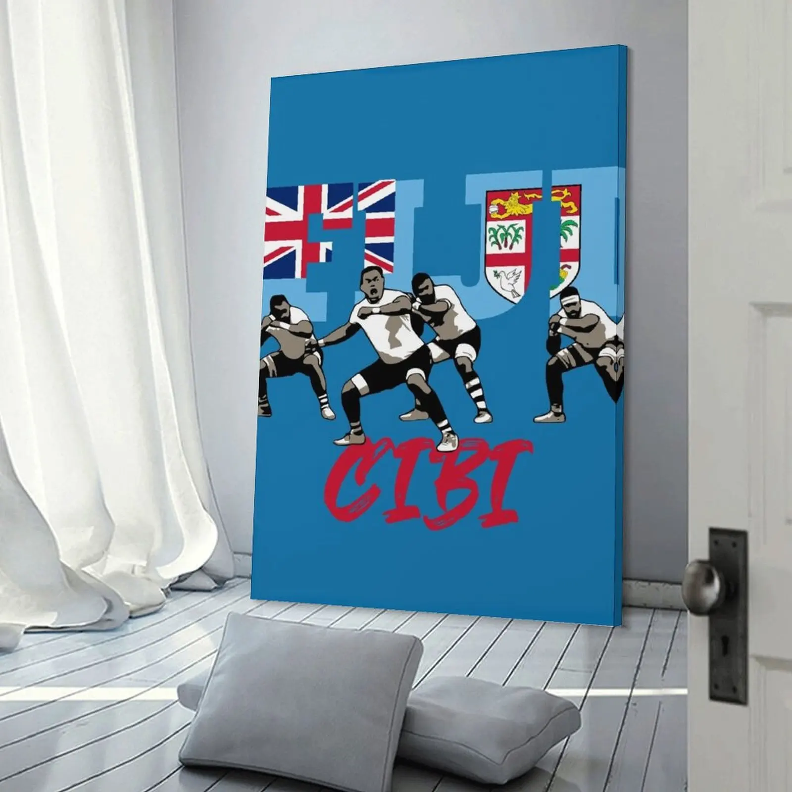 Фиджийский регби Cibi печать на холсте картина