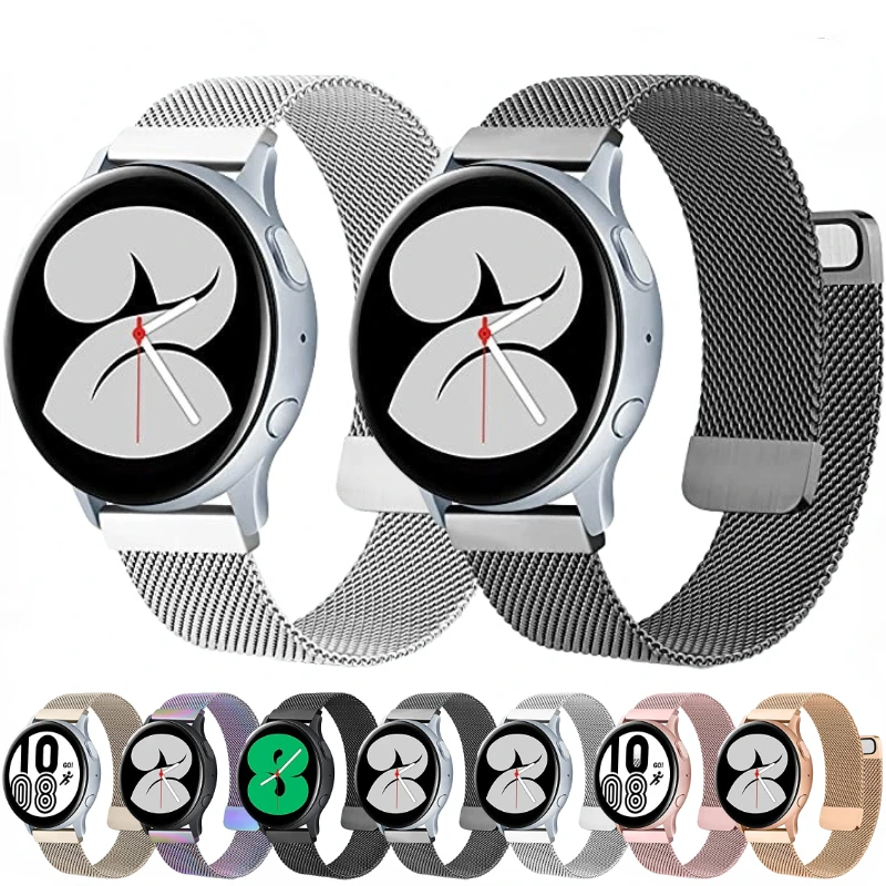 

Milanese Loop Strap For Samsung Galaxy Watch 5 4 3/Active Metal Magnetic Band For Huawei Watch 3/GT3-2 Amazfit GTR/GTS/Bip Belt