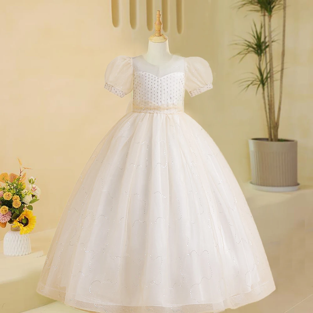 

Элегантное женское платье принцессы, яркое рождественское платье для детей, платье подружки невесты, цветочное свадебное подростковое платье