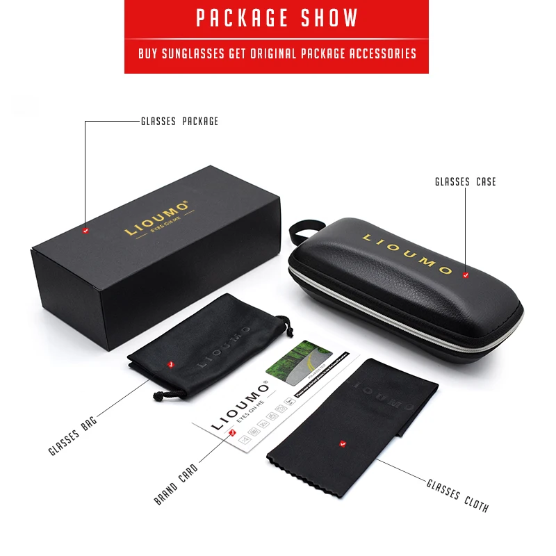 LIOUMO Top Quality Aviation Men Sunglasses Polarized Driving Photochromic Day Night Vision Goggle Women oculos de sol masculino |