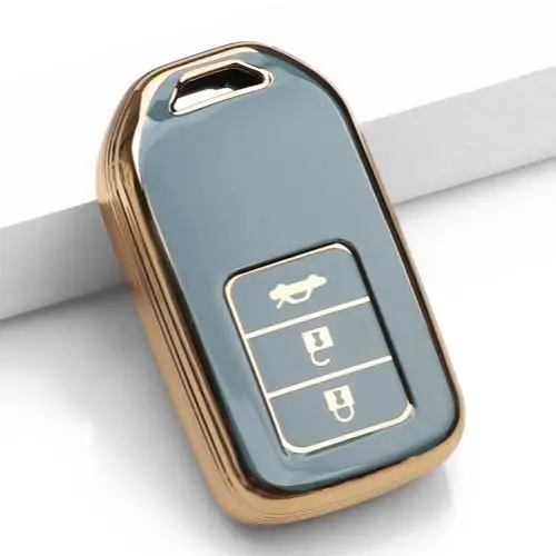 

Car key protective case for Honda models TPU full car key case with gold edge
