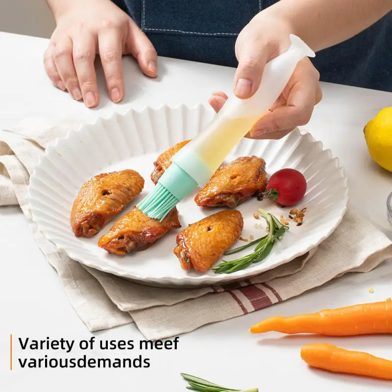 

1 шт. портативная силиконовая щетка для барбекю с масляной бутылкой, кухонный инструмент для барбекю, принадлежности для выпечки блинов, барбекю, кемпинга, гаджеты