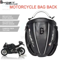ghost racing 15l motorcycle tail bags luggage motorbike waterproof backpack saddlebags tank bag storage handbags with rain cover