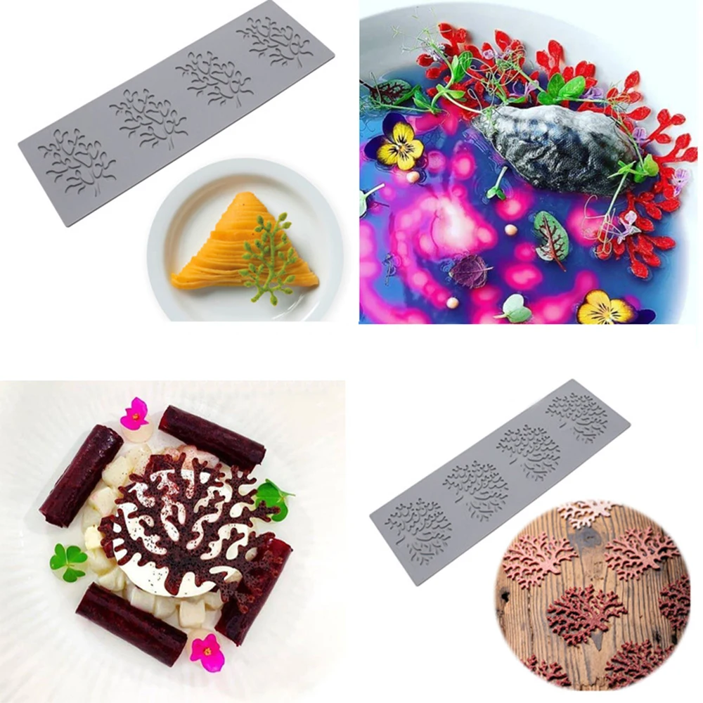 

Silicone Cake Chocolate Mold Coral Fondant Lace Pad Pastry Bag Baking Moulds Decorating Tools Kitchenware Kitchen Accessories