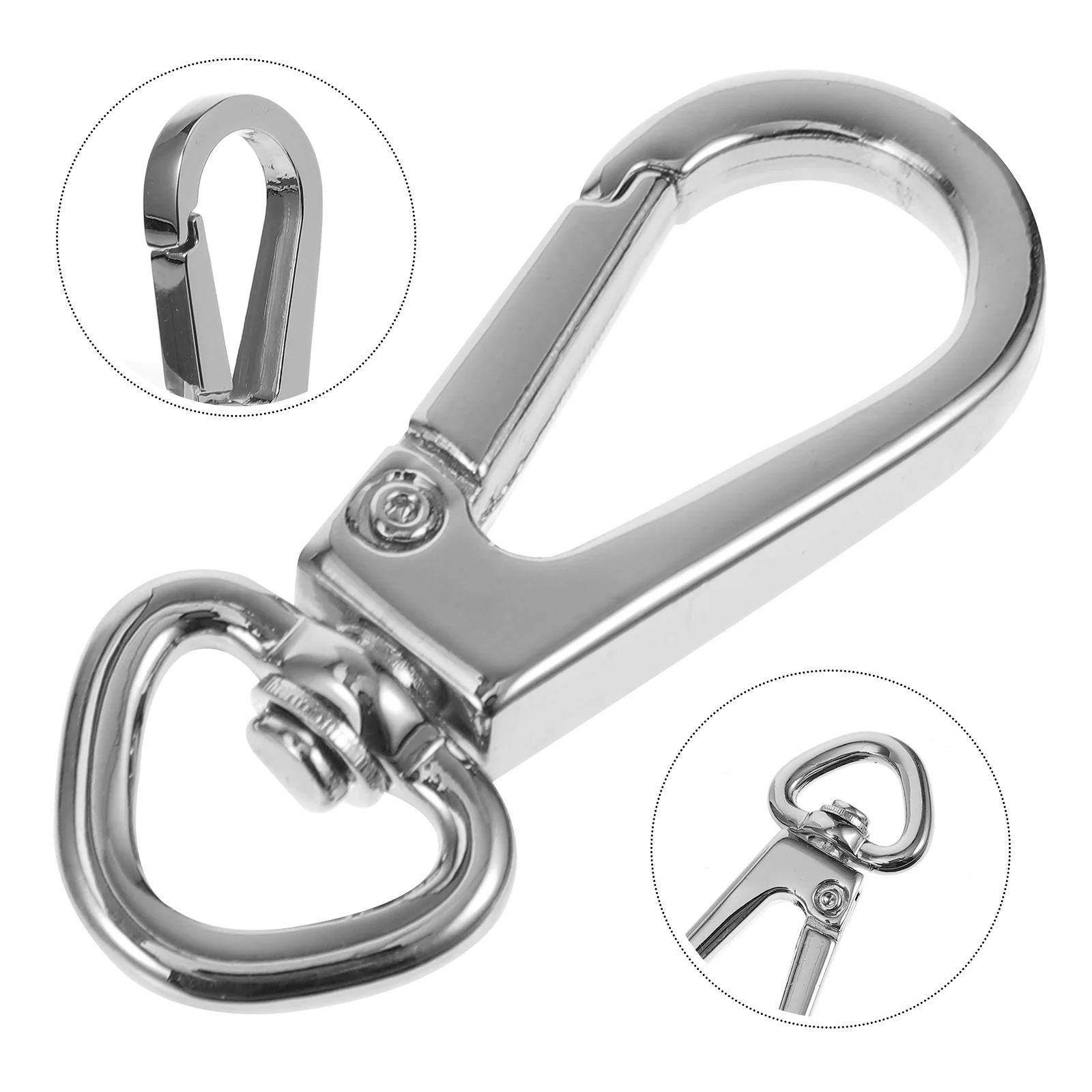 

10 PCS Dog Swivel Hook Eye Snap Keychain Hooks Wallet Metal Holder Purse Bolt Clasp Clasps