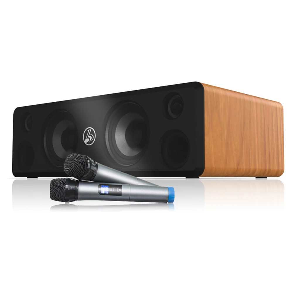 

Домашняя Bluetooth-Колонка K-song, 100 Вт, активный Hi-Fi компьютерный проектор, звуковой бокс, деревянный сабвуфер, настенная 3D Звуковая Панель, оптово...