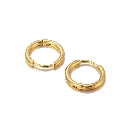 Серьги-кольца из нержавеющей стали AGCFABS золотого цвета 6 шт.