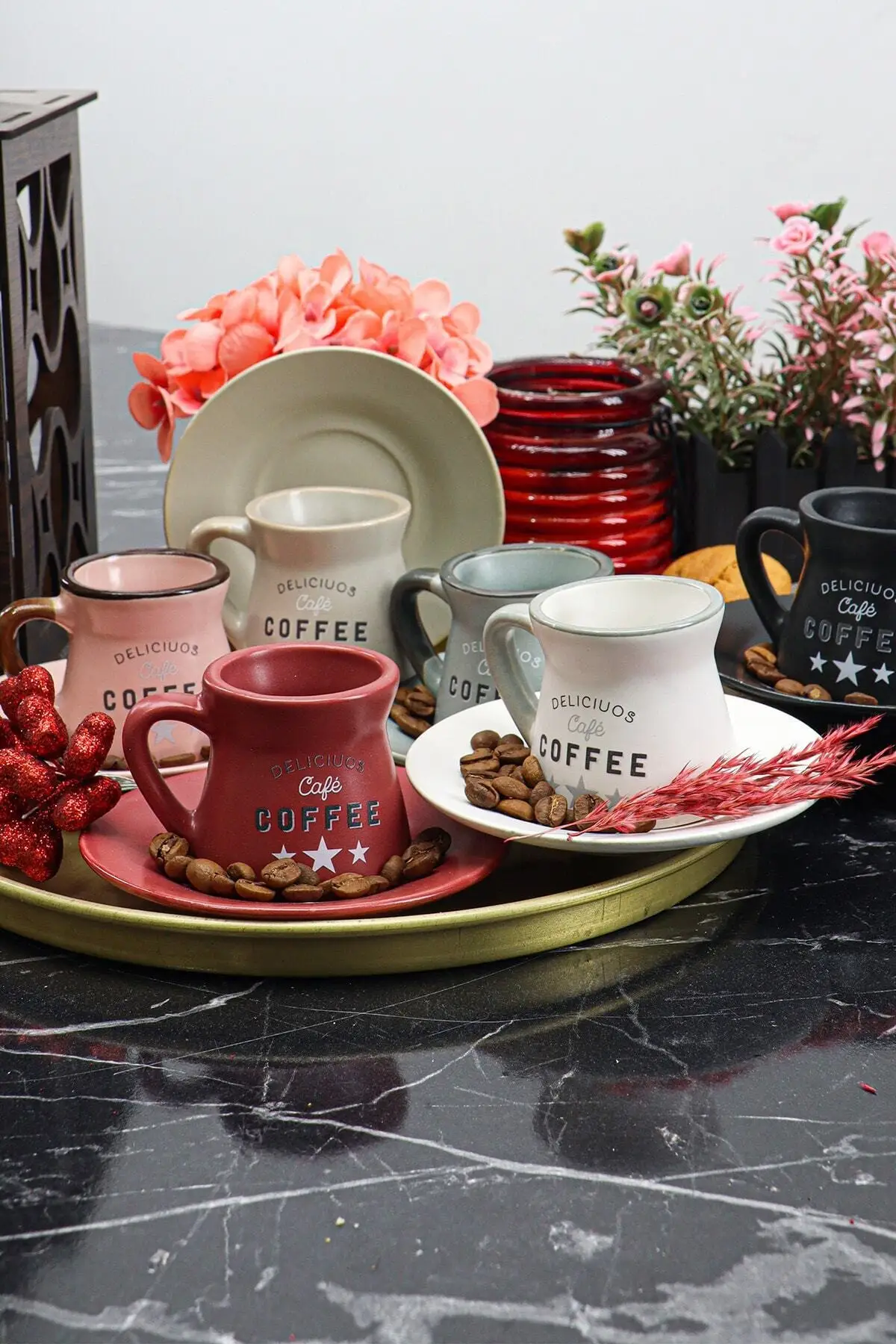 

Bahram 12 Piece Porcelain Turkish Coffee Cup Pad