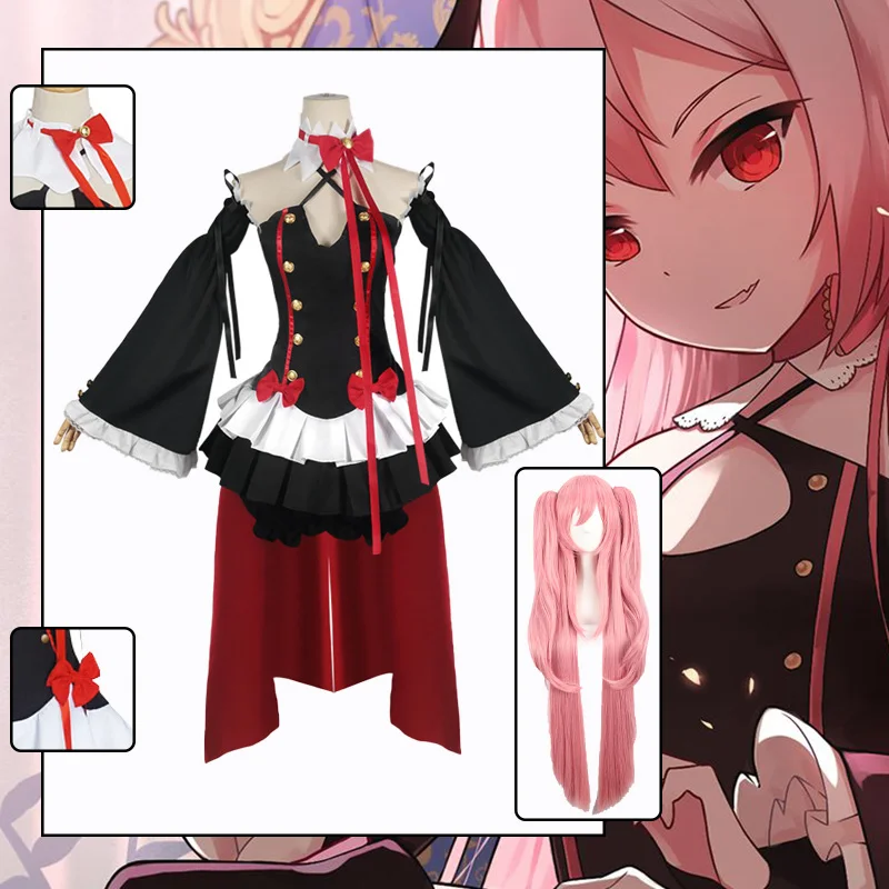 

Костюм для косплея аниме сераф из конца Овари No Seraph Krul Tepes, униформа аниме ведьма вампира, одежда для косплея для женщин