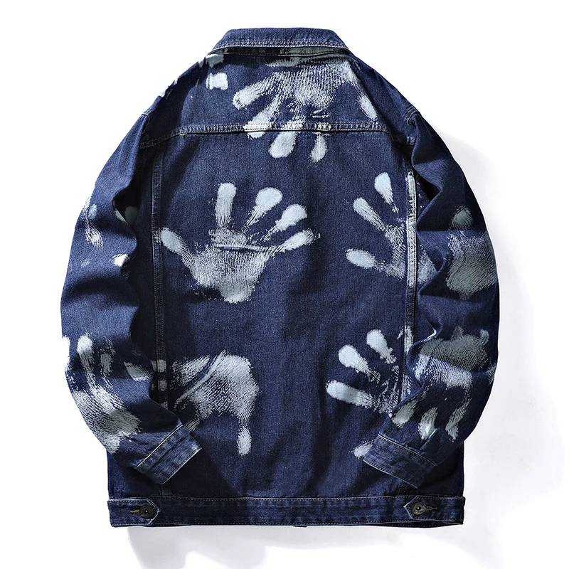 Новинка 2022 Мужская джинсовая куртка-карго из 140 хлопка весенние пальто оверсайз