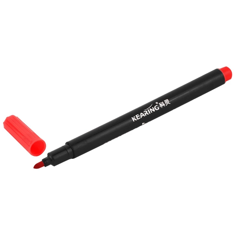 2 x Fabric Marker Pens Permanent Colors for DIY Textile Clothes T-Shirt Shoes Red |