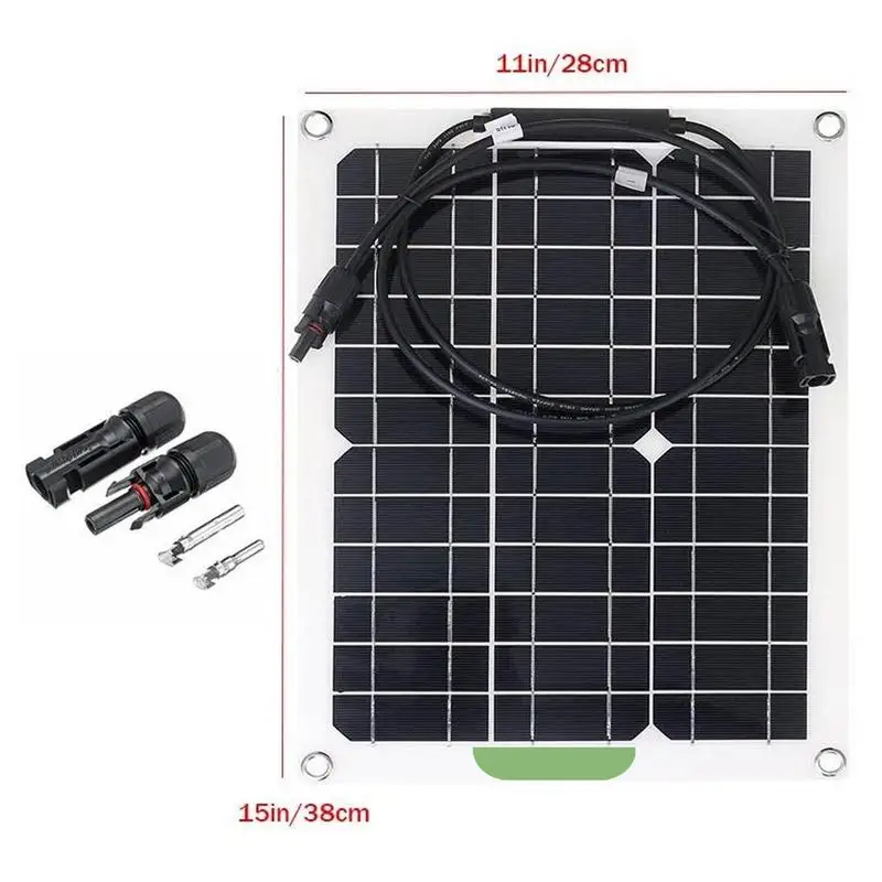 

New Solar Panel Kit Flexible 300W Monocrystalline Solar Panel Solar Panel Kit With 40A PWMs Charge Controller For RV Ships
