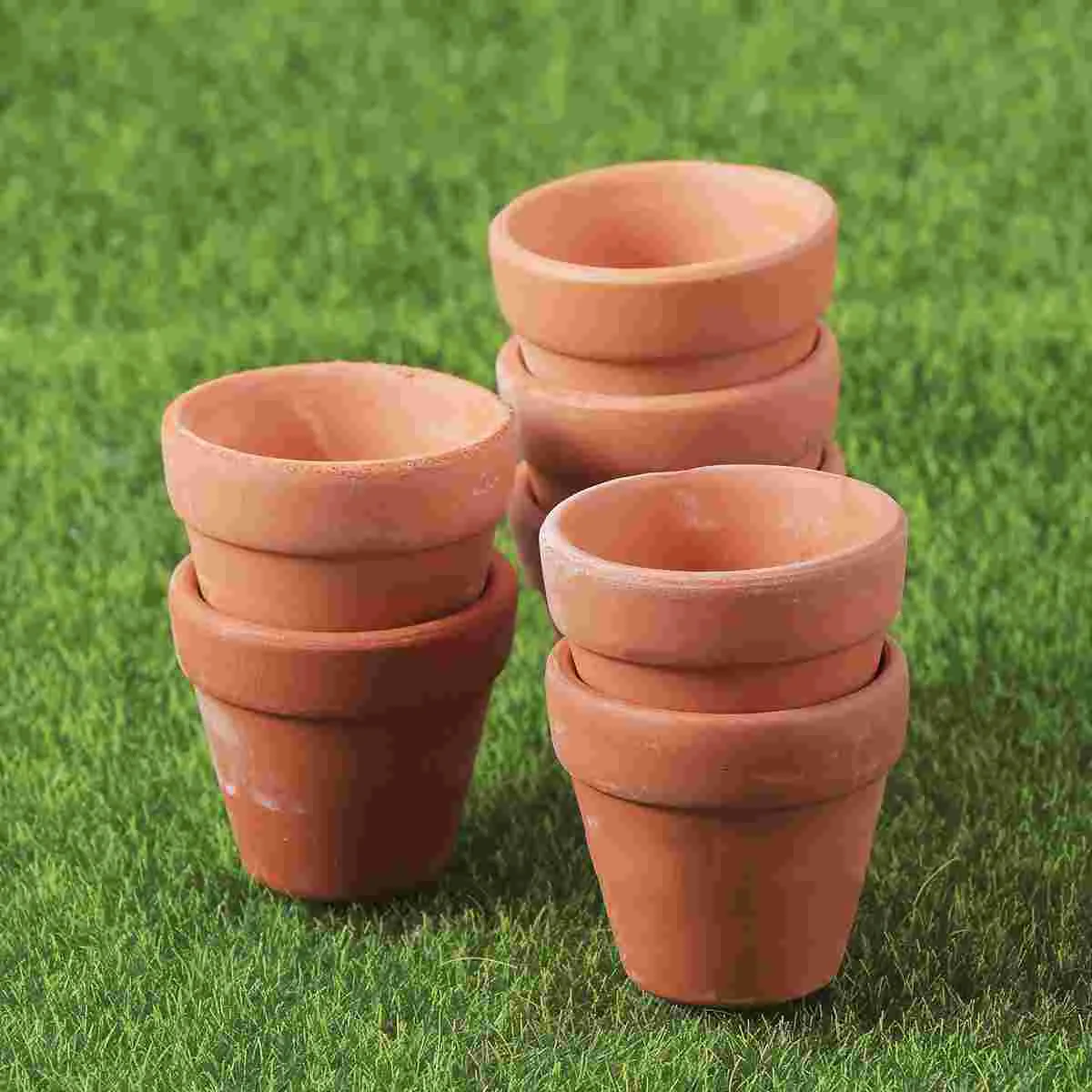 

20 Pcs Trays Holes Flowers Plants Trays Greenhouse Ceramic Pottery Planter Succulent Pot Small Plastic Pots
