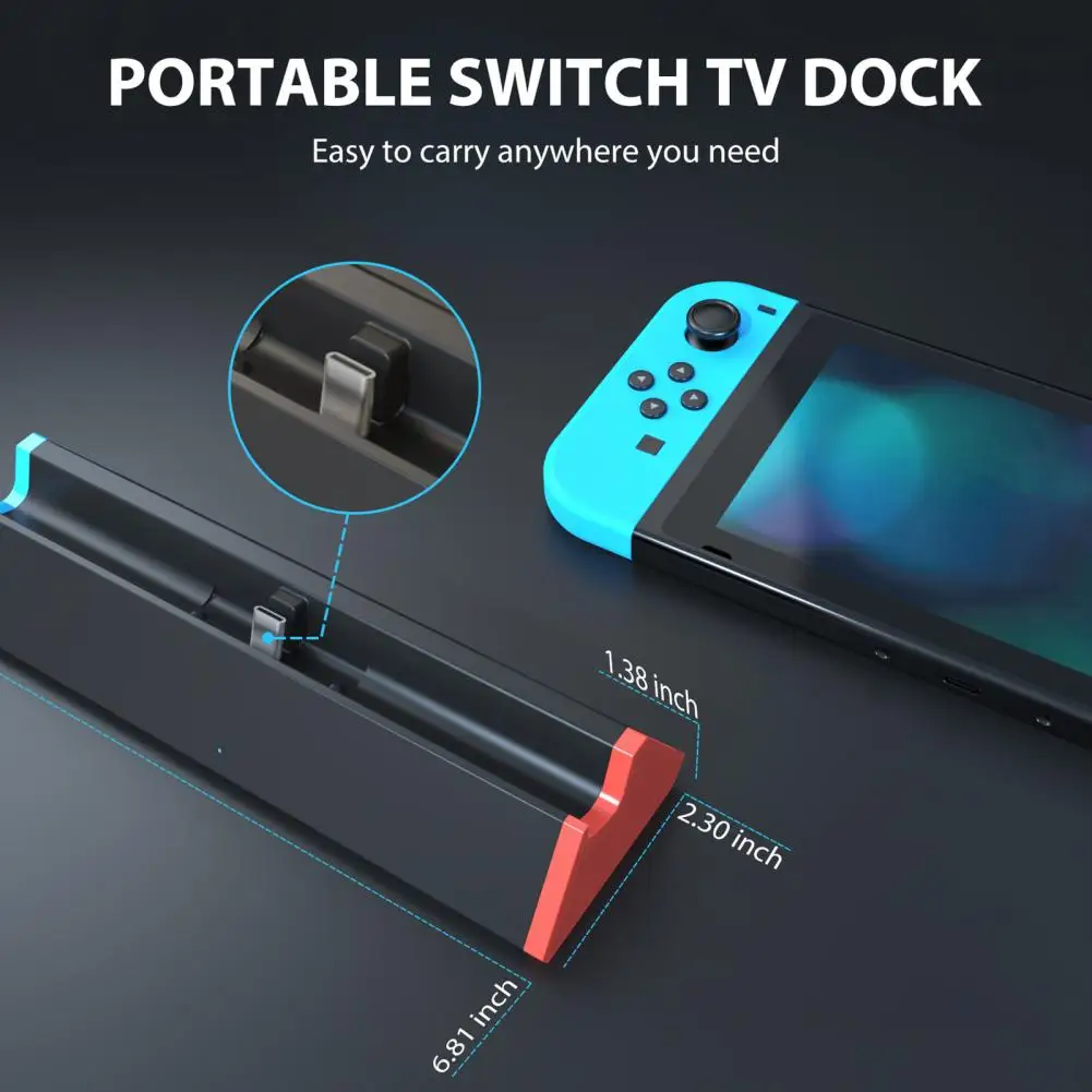 

Удобный многопортовый адаптер для телевизора с HDMI-совместимым/Type C/USB-портом, компактная док-станция для телевизора