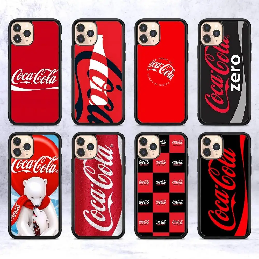 Фото Ретро-чехол для телефона C-Coca C-Cola для iPhone 16 Pro Max 15 14 Plus 14 13 12 11 17, чехол-накладка из PC+TPU №1
