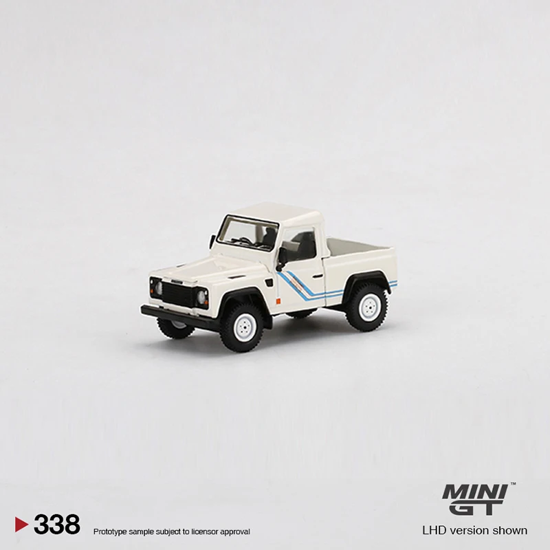 

Мини GT 1:64 модель автомобиля Land R Defender 90 пикап литье под давлением автомобиль #338 LHD