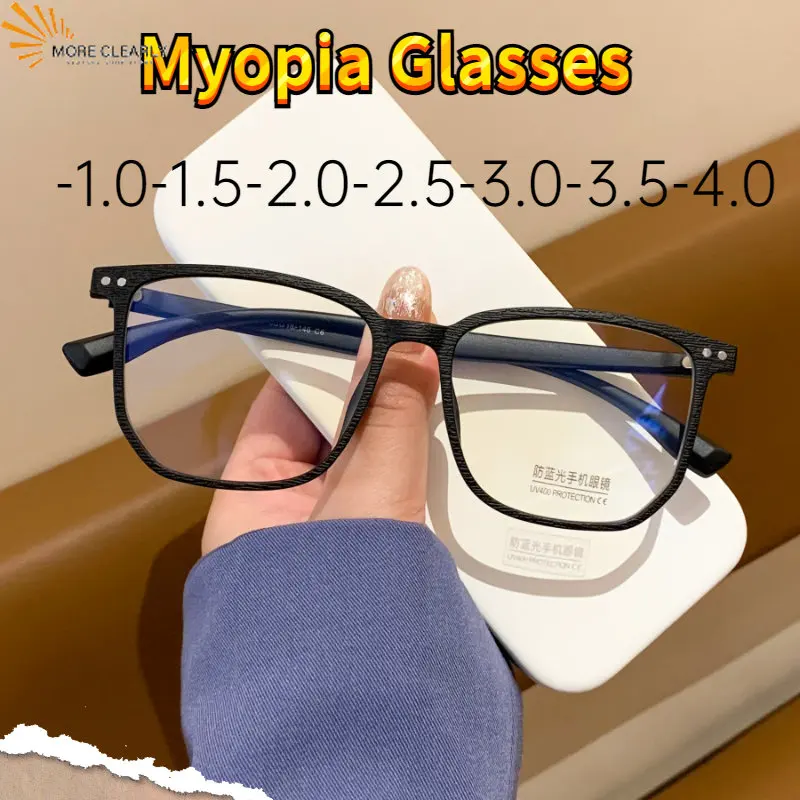 

Очки для близорукости для мужчин и женщин, винтажные, с защитой от сисветильник, в овальной оправе, по рецепту от 0 до-4,0