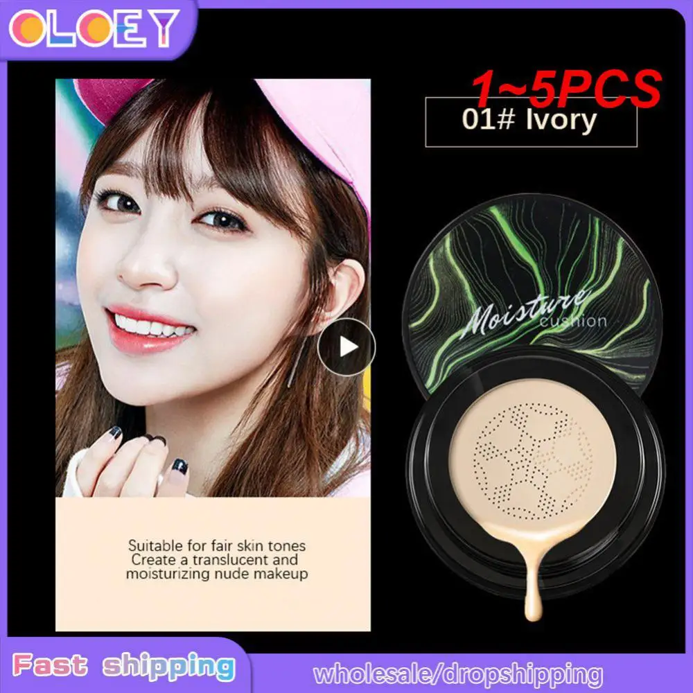 

1~5PCS Cushion Cream Repair Concealer Isolation Liquid Foundation Waterproof and Sweatproof CC Cream Cosmetics Makeup Foundation