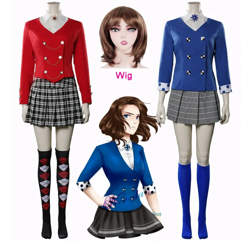 Костюм для косплея Heathers The Musical Veronica Sawyer Jd Heather Chandler парик униформа куртка юбка